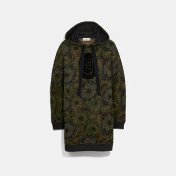 Coach Sweatshirt Dress With Kaffe Fassett Print