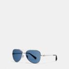 Coach Horse And Carriage Metal Pilot Sunglasses