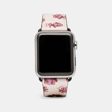 Coach Apple Watch Strap With Floral Print
