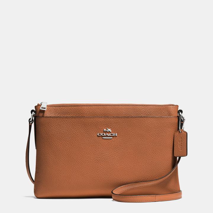 Coach Journal Crossbody In Pebble Leather