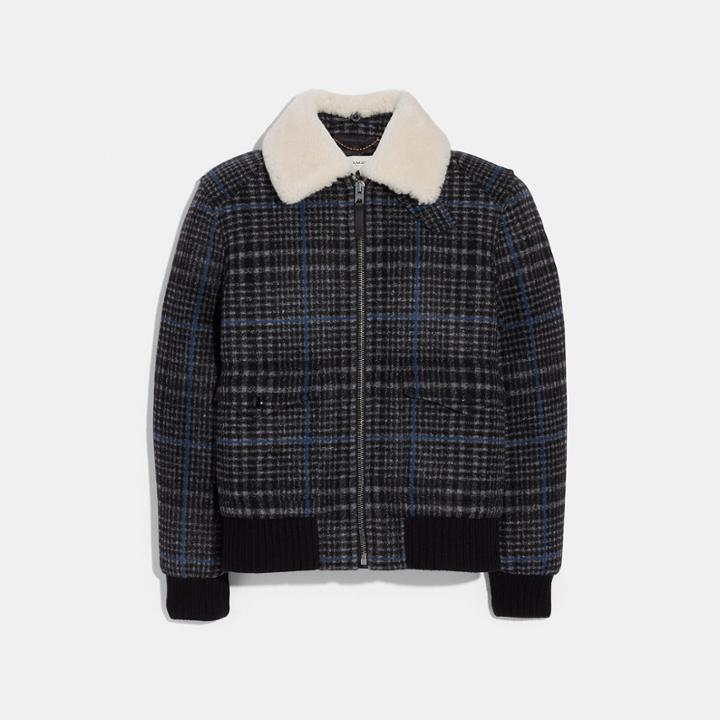 Coach Shearling Bomber Jacket