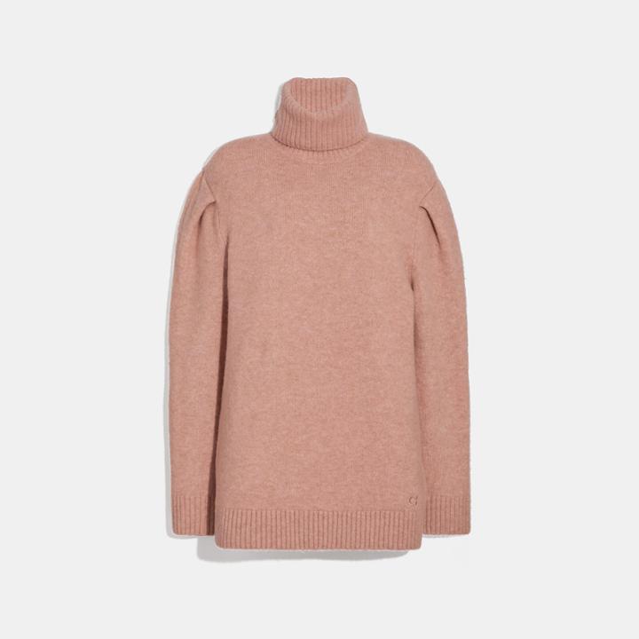 Coach Statement Sleeve Turtleneck