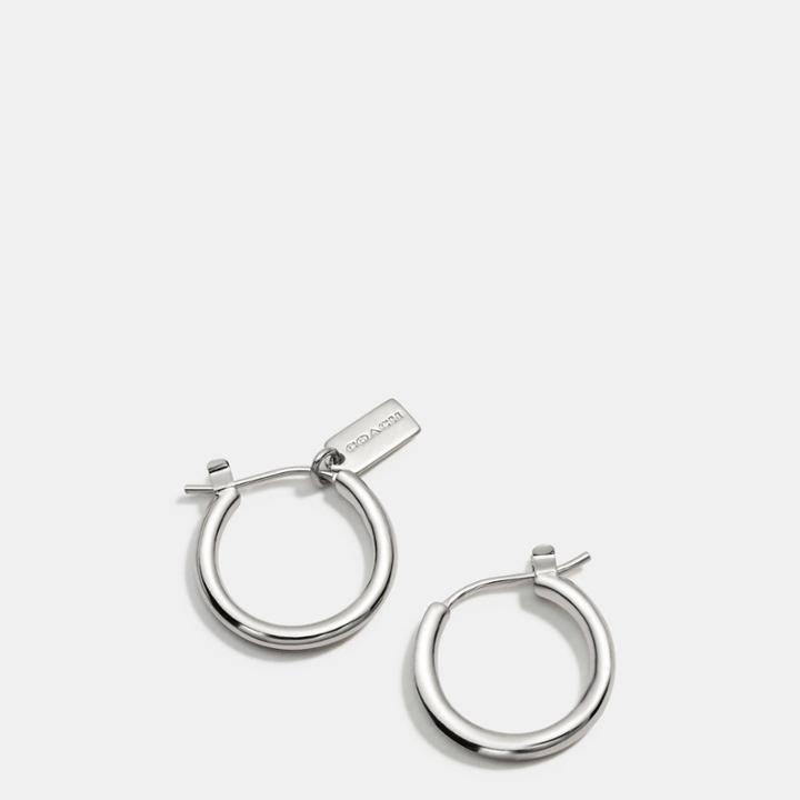 Coach Charm Base Hoop Earrings