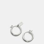Coach Charm Base Hoop Earrings