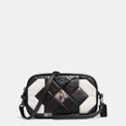 Coach Canyon Quilt Crossbody Clutch In Exotic Embossed Leather