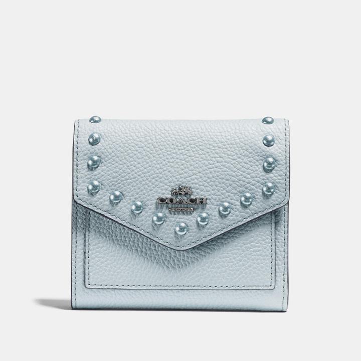 Coach Small Wallet With Lacquer Rivets