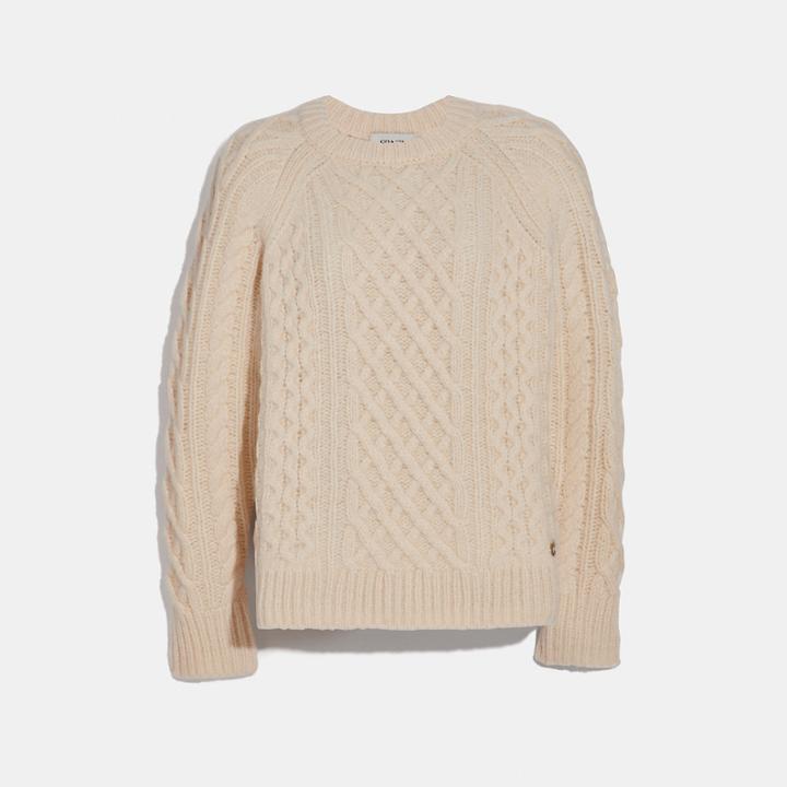 Coach Aran Crewneck Sweater