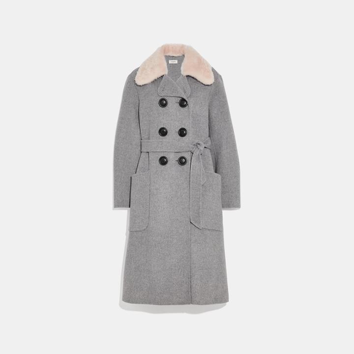 Coach Luxury Wool Trench Coat