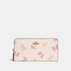 Coach Accordion Zip Wallet With Butterfly Print