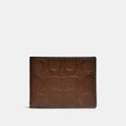 Coach Slim Billfold Wallet In Signature Leather