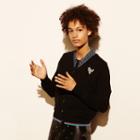 Coach V-neck Cardigan With T-rex Patch