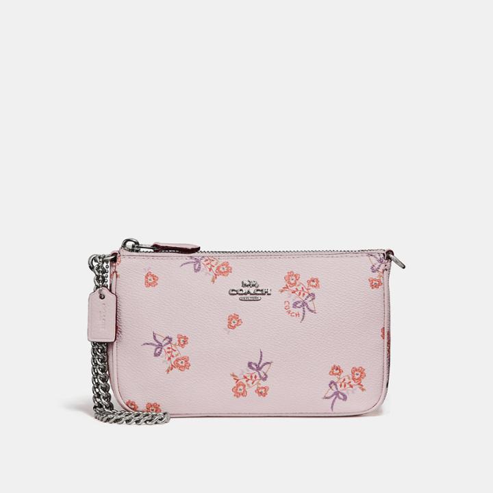 Coach Nolita Wristlet 19 With Floral Bow Print
