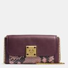 Coach Drifter Wallet In Exotic Embossed Leather