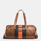 Coach Metropolitan Soft Gym Bag In Varsity Stripe Sport Calf Leather