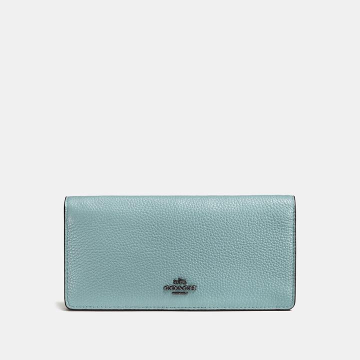 Coach Slim Wallet In Colorblock