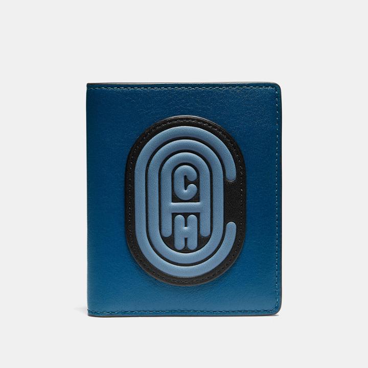 Coach Slim Wallet In Colorblock With Patch