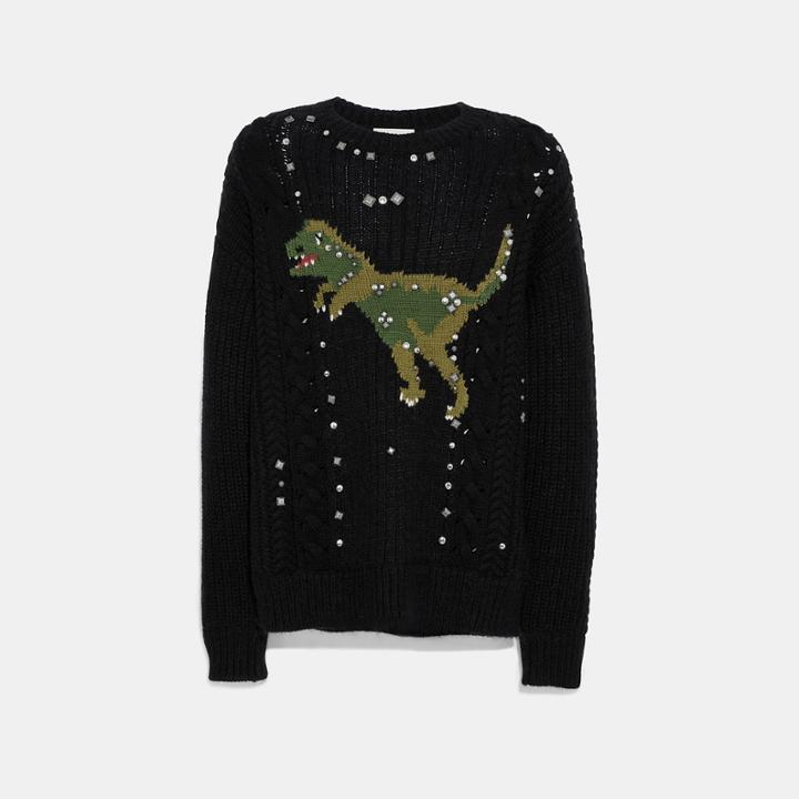 Coach Rexy Cable Knit Sweater