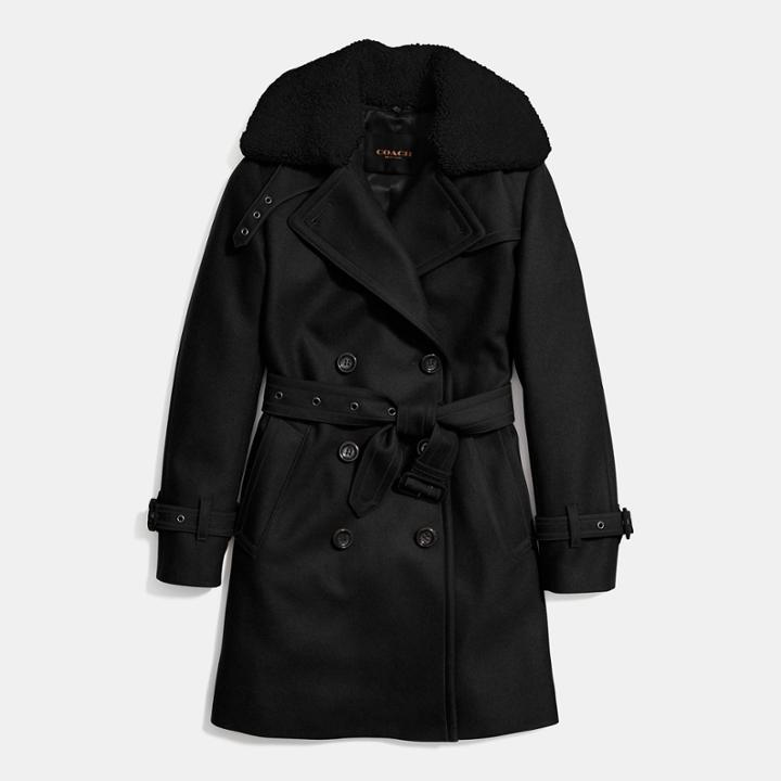 Coach Icon Wool Trench
