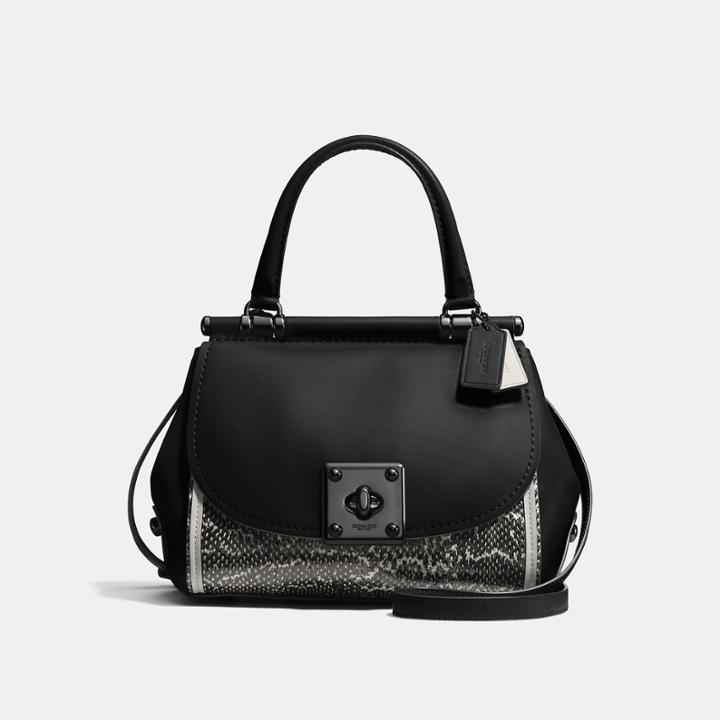 Coach Drifter Top Handle In Snakeskin