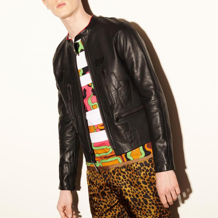 Coach 1941 Leather Patched Racer Jacket