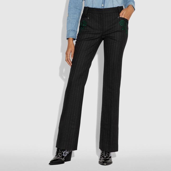 Coach Embellished Tailored Trouser