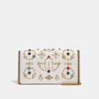 Coach Callie Foldover Chain Clutch With Rivets