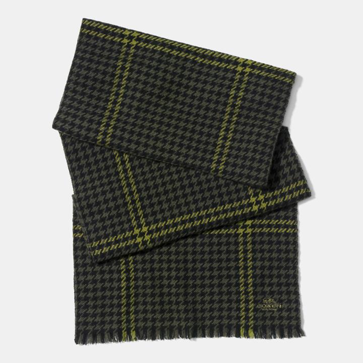 Coach Grid Houndstooth Scarf
