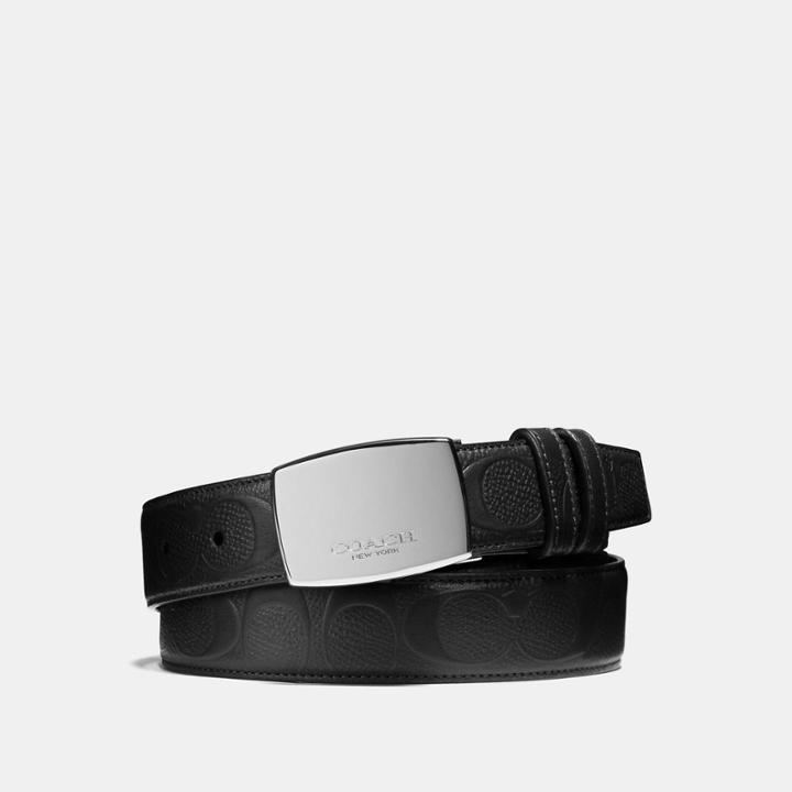 Coach Dress Plaque Cut-to-size Reversible Belt