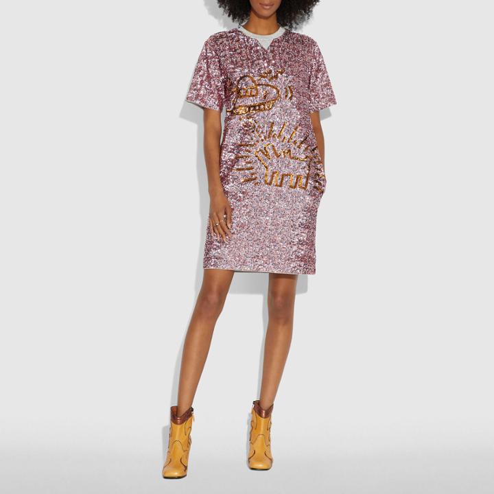 Coach X Keith Haring Embellished Dress