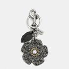 Coach Tooled Willow Floral Bag Charm