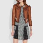 Coach Crystal Embellished Tailored Jacket