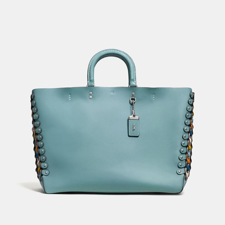 Coach Rogue Tote With Colorblock Link Detail