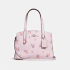 Coach Charlie Carryall 28 With Floral Bow Print