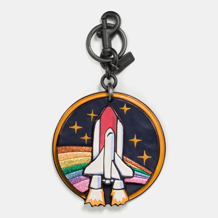 Coach Rainbow Rocket Patch Bag Charm