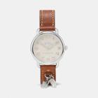 Coach Delancey Leather Strap Watch With Feather Charm