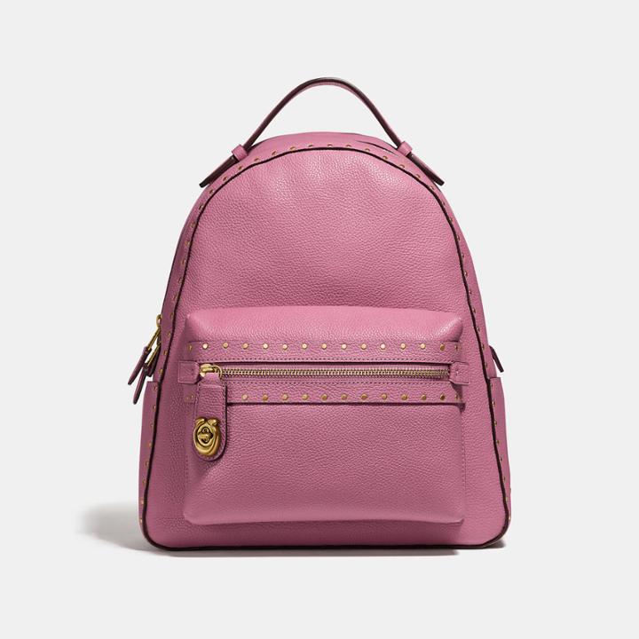 Coach Campus Backpack With Rivets