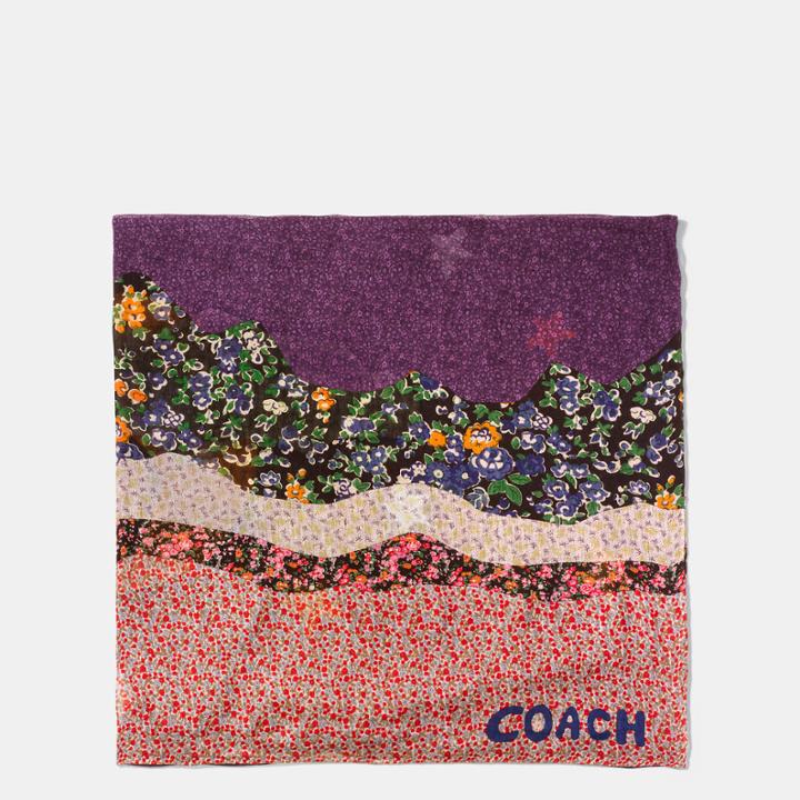 Coach 1941 Calico Cowboy Oversized Square Scarf