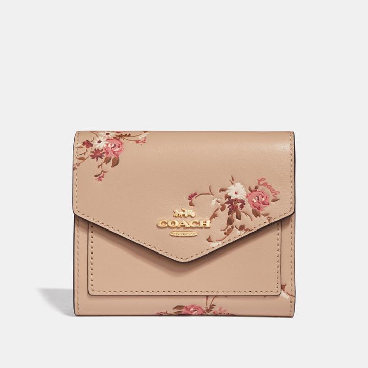 Coach Small Wallet With Floral Print