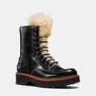 Coach Moto Hiker Boot With Shearling