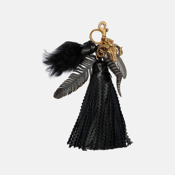 Coach Extra Large Capped Tassel Bag Charm