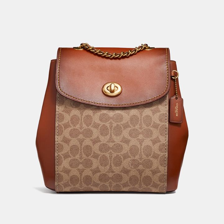 Coach Parker Backpack In Signature Canvas