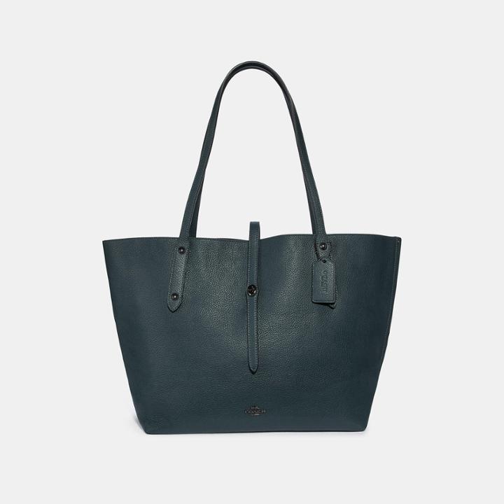 Coach Market Tote With Metallic Interior