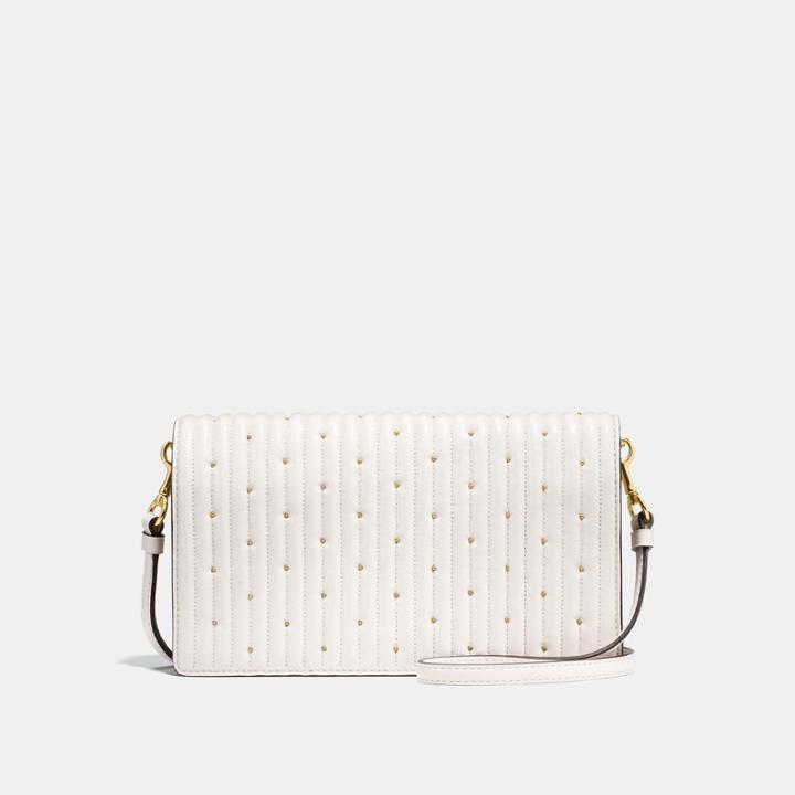 Coach Hayden Foldover Crossbody Clutch With Quilting And Rivets