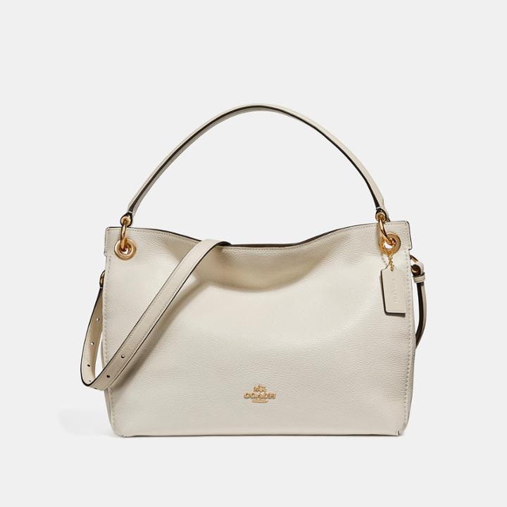 Coach Clarkson Hobo In Polished Pebble Leather