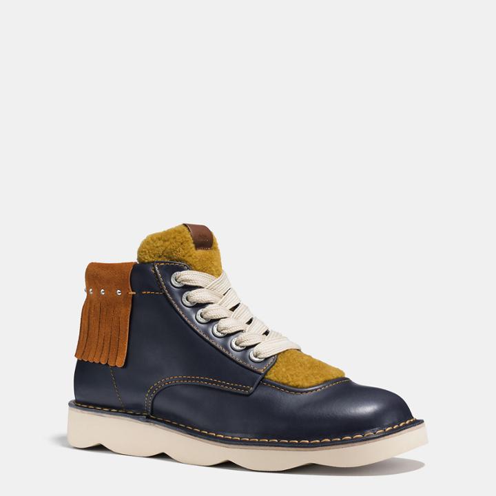 Coach High Top Trooper With Shearling