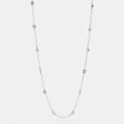 Long Pave Coach Rivet Necklace