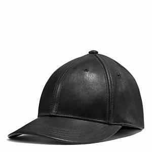 Coach - Leather Baseball Cap Black One