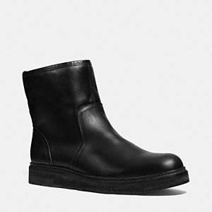 Coach - Harvey- Shearling Chelsea Boot Black/black 13  D
