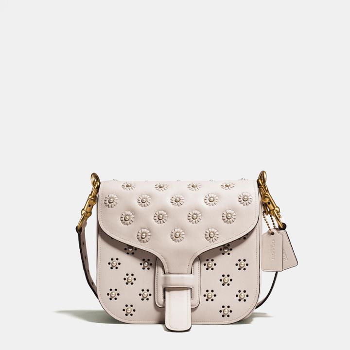 Coach Courier Bag In Glovetanned Leather With Whipstitch Eyelet And Snake Detail