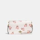 Coach Foldover Crossbody Clutch With Floral Bow Print